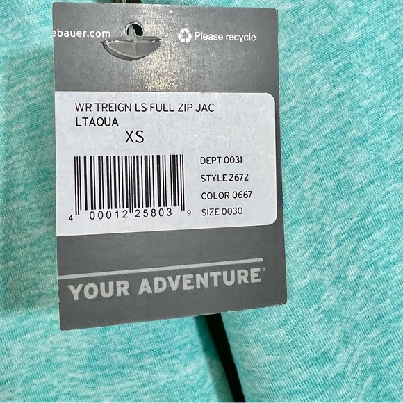 EDDIE BAUER TREIGN FULL ZIP -JACKET GREEN XS - Picture 8 of 11